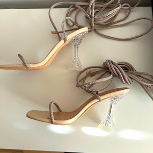 Lace Heels are calling your name!  Purchased from Akira.. Size 8